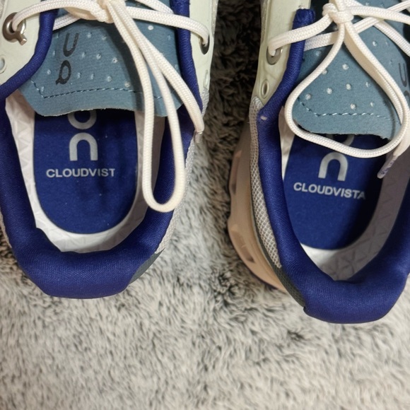 LIKE NEW Worn Once! On Running Women’s Cloudvista-W8.5 in Frost|Mineral - Picture 9 of 11
